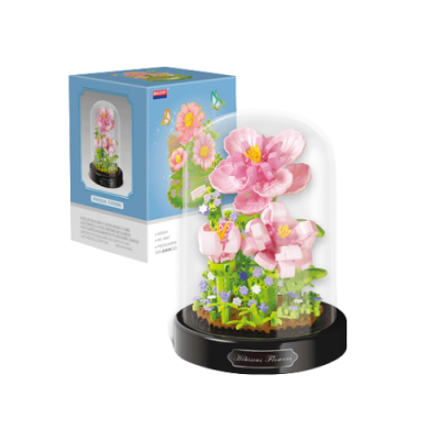 Romantic Flower Building Block Boutique Collection Hibiscus Bouquet Decoration 543 Pcs